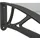 vidaXL Türvordach 400 x 100 cm schwarz 15600