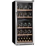 Klarstein Weinkühlschrank Vinamour 66 bottle Duo, für 79 Standardflaschen á 0,75l,Wein Flaschenkühlschrank Weintemperierschrank Weinschrank Kühlschrank