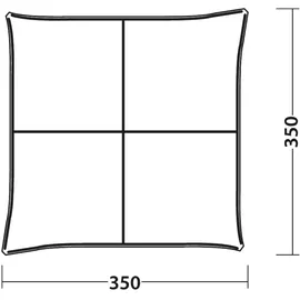 Outwell Wakefield Shelter L 3,5 x 3,5 m Grau