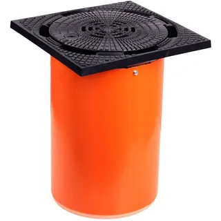 Teleskop Schachtabdeckung Eckig KG Rohr DN 315 Kontrollschacht Teleskopschacht Revisionsklappe 40x40 Revisionsschacht Abwasserschacht Sickerschacht Pumpenschacht Schacht (Kontrollschacht mit Lüftung)