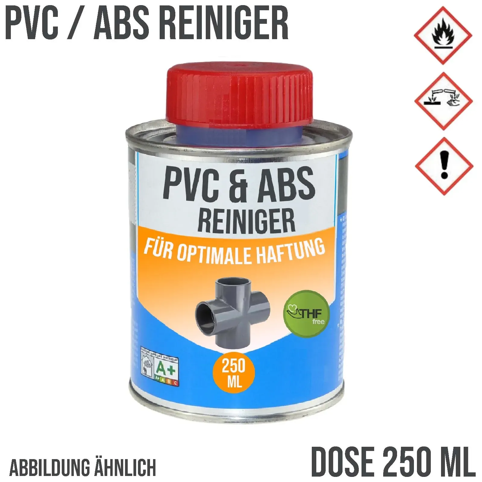 250 ml PVC ABS Spezial Reiniger Reinigungsmittel für PVC-Rohre und Zubehör