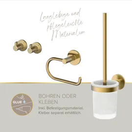Lenz Gästebad-Set 'Perfect Fit' weiß/gold 8-teilig