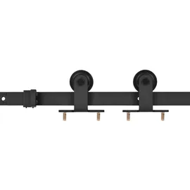 vidaXL Schiebetür rechts 90 x 205 cm schwarz