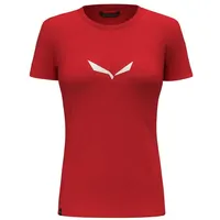 Salewa Solid Dry Kurzarm-t-shirt - Flame New Logo -