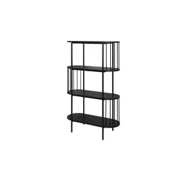 CASANOVA AUGUST Standregal 80 x 34 x 133 cm Schwarz matt