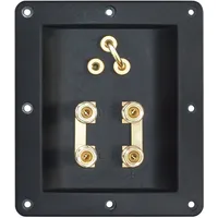 Dynavox High-End Bi-Amping-Anschluss Schwarz, 13x5x15cm