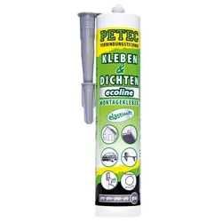 PETEC Karosserie & Dichtmasse grau (290 ml) Metall-Klebstoff,Karosserieklebstoff,Hybridklebstoff,Glas-Metall-Klebstoff,Universalklebstoff Grau  94629