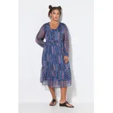 Studio Untold Midikleid Patchprint Blau 42/44