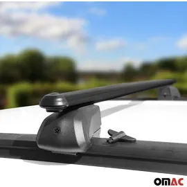 Omac Dachträger Grundtäger für VW Passat B8 Variant 2014-2019 75kg Alu Schwarz 2tlg