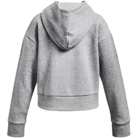 Under Armour Rival Fleece Crop Hoodie Mädchen 012 mod gray light heather/white M 137-149 cm