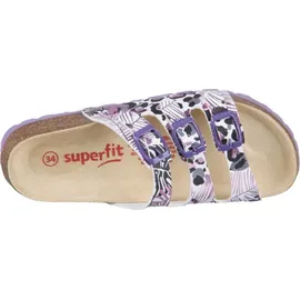 superfit Fussbettpantoffel Weiß/Mehrfarbig 29 EU