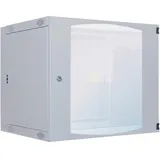 Intellinet Network Solutions Intellinet 19" Wandverteiler 12HE 540x600mm Schwenkrahmen 12 HE, Lichtgrau (RAL 7035)