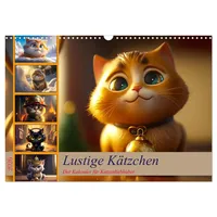 Calvendo Lustige Kätzchen (Wandkalender 2026 DIN A3 quer), CALVENDO