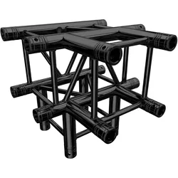 Global Truss F34 4-Weg Ecke T40 inkl. Verbinder schwarz