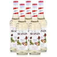 Monin Sirup Pistazie 700ml - Cocktails Milchshakes Kaffeesirup (5er Pack)