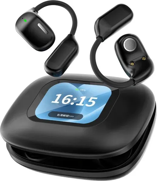 VoxorAI Q32 Ohrhörer, Sport-Ohrhörer, Bluetooth-Ohrhörer mit KI-Übersetzung unterstützen die Echtzeitübersetzung von 150 Sprachen und eignen sich für Studium, Reisen und Geschäftsreisen.