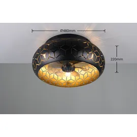 Trio Bidar 50 cm Deckenventilator Schwarz