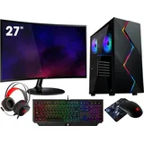 VIST Gaming PC Komplett Set R7 5700G 32GB RX VEGA8 SSD 1TB WIFI Win11 27"