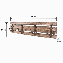 Haku-Möbel Garderobenleiste IPALES Braun