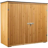 Wiltec Gartenhaus mit Doppeltür 136 x 58 x 127 cm Naturfarbe Holz