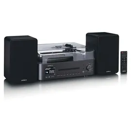 Lenco MC-760BK Stereoanlage DAB+, CD, MP3, Plattenspieler, Bluetooth®, Schwarz