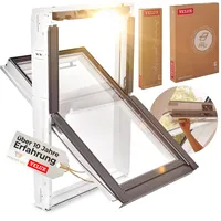 VELUX Kunststoff Dachfenster mit 2-fach Verglasung inkl. Eindeckrahmen und gratis Rollo (55 x 78 (CK02))