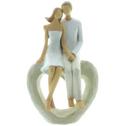 Herz Liebespaar Deko Dekoration Figur Figuren Skulptur Frühling Sommer