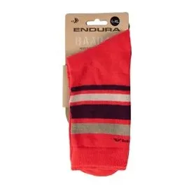 Endura BaaBaa Merino Stripe Socken 37-42 Rot