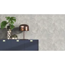 Rasch Textil Vliestapete 509250 Tapete Blumen Floral 1005 Cm Rasch Selection Grau