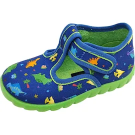 Fischer Markenschuh Hausstiefel Blau 25