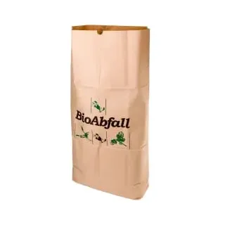 Natura BioMat BIOMAT® Einstecksäcke aus Kraftpapier 120 Liter PSE-120-ZF , 1 Bündel = 25 Einstecksäcke
