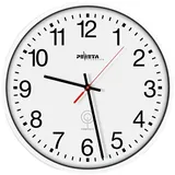 Peweta® Funkwanduhr DCF77, Weiß, Zahlen - Weiß