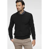 Olymp Rundhalspullover Schwarz 4XL
