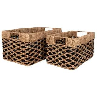 VCM Allzweckkorb Salar Korbset 25 x 40 cm braun