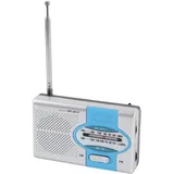 Tragbares Radio, DK-2012 AM FM Batteriebedienete Radios mit Lautsprecher und Kopfhörerbuchse, Pocket Radio für Home Outdoor Travel (Silber Blau)