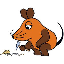 Die Maus Wandtattoo »Die Maus forscht«, selbstklebend