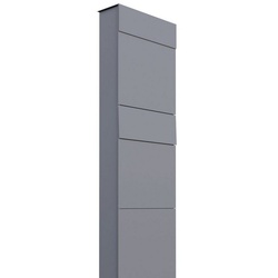 Bravios Briefkasten Briefkastenanlage The Box for Two Grau Metallic