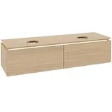 Villeroy & Boch Legato Waschtischunterschrank B599L0VJ 160x38x50cm, LED-Beleuchtung, Nordic Oak