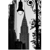 Artland Wandbild »New York Chrysler Building«, New York, (1 St.), als Alubild, Outdoorbild, Poster in verschied. Größen, schwarz