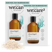 We:care2 2x Duschgel Pulver (Granulat) zum Anrühren Aqua/Marine -