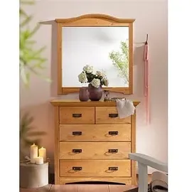 Home Affaire Spiegel HOME AFFAIRE "Konrad", beige (natur), B:93cm H:94cm T:5cm, Glas, Spiegel, aus massiver Kiefer, FSC-zertifiziert