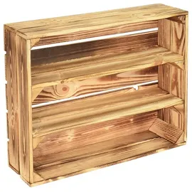 CHICCIE Holzkiste 50 x 40 x 15 cm 3-tlg. braun