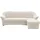 DOMO collection Eckcouch Polyester 3-Sitzer Beige