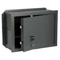 Cisa 820010.40 Incasso mechanischer Wandtresor mit Doppelschlüssel, 42 x 20...