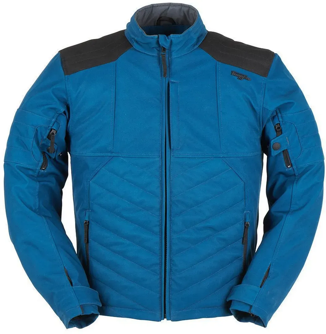 Furygan Ice Track Motorfiets textiel jas, blauw, S Voorman