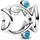 Pandora Fisch Silber 793819C01