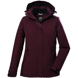 KILLTEC Damen Funktionsjacke/Outdoorjacke mit abzippbarer Kapuze KOW 37 WMN JCKT, dunkelpflaume, 40, 39702-000