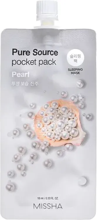 Missha Pearl Pure Source Aufhellende Gesichtsmaske Pocket Pack 10 ml