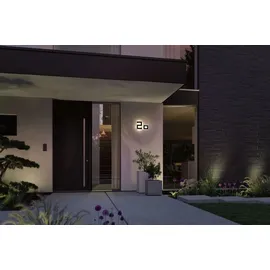 Paulmann Solar LED Hausnummernleuchte Buchstabe a IP44 3000K 6lm Schwarz