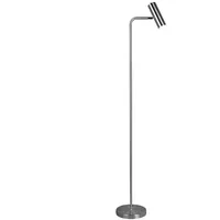 MeineWunschleuchte Stehlampe in Silber matt, Spot, Höhe 151cm